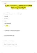 EC248 Exams Pack  Questions and Verified Answers &vert; Passed &vert; A&plus;