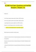EC248 Final Exam Questions and Verified  Answers &vert; Passed &vert; A&plus;
