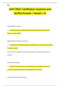 IAAP CPACC Certification Questions and Verified Answers Pack&vert; Passed &vert; A&plus;