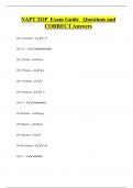 NAPT  Bundled Exam Questions Package with Correct Answers