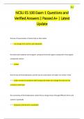 NCSU ES 100 Exam 1 Questions and  Verified Answers &vert; Passed A&plus; &vert; Latest  Update