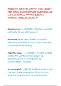 WISCONSIN ESTHETICS WRITTEN EXAM NEWEST  2024 ACTUAL EXAM COMPLETE QUESTIONS AND  CORRECT DETAILED ANSWERS &lpar;VERIFIED  ANSWERS&rpar; &vert;ALREADY GRADED A&plus;