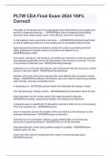 PACKAGE DEAL FOR PLTW CEA 2024 final Exam Questions & Answers 100&percnt; Corrrect&excl;