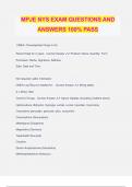 MPJE NYS EXAM QUESTIONS AND ANSWERS 100&percnt; PASS
