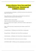 Science 6 Review&colon; Terra Nova and Final UPDATED Exam Questions and  CORRECT Answers