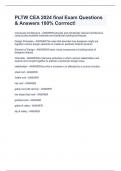 PLTW CEA 2024 final Exam Questions & Answers 100&percnt; Corrrect&excl;
