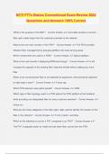 NCTI FTTx Basics Conventional Exam Review 2024 Questions and Answers 100&percnt; Correct