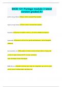 BIOD 121 Portage module 3 latest version graded A&plus;