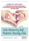COMPLETE TEST BANK&colon;   For Safe Maternity & Pediatric Nursing Care Second Edition by Luanne Linnard-Palmer Chapter 1-38&vert; latest update 