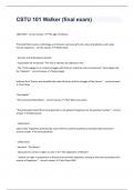 CSTU 101 Walker &lpar;final exam&rpar; fully solved