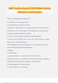 NNP Practice Exam &lpar;CCPR 2024&rpar; Practice Questions and Answers