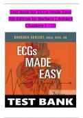 TEST BANK For ECGs Made Easy&comma; 7th Edition by Barbara J Aehlert&comma; All Chapters 1 - 10&comma; Complete Newest Version
