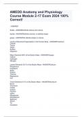 AMEDD Anatomy and Physiology Course Module 2-17 Exam 2024 100&percnt; Correct&excl;