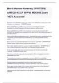 Basic Human Anatomy &lpar;00007588&rpar; AMEDD ACCP 68W10 MD0006 Exam 100&percnt; Accurate&excl;
