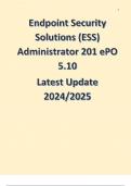 ESS Administrator 201 ePO 5&period;10 Exam
