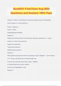 Nurs6531 Final Exam Aug 2024 Questions and Answers 100&percnt; Pass
