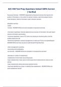 ACC 550 Test Prep Questions Solved 100&percnt; Correct &vert; Verified