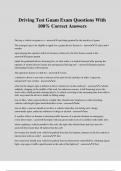 Driving Test Guam Exam Questions With 100&percnt; Correct Answers