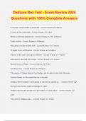 Oedipus Rex Test - Exam Review 2024 Questions with 100&percnt; Complete Answers