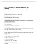 Pharmacology EXAM 1 MODULE 3 QUESTIONS AND ANSWERS&period;
