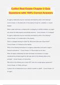 Colibri Real Estate Chapter 2 Quiz Questions with 100&percnt; Correct Answers