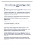 Texas Property and Casualty practice  exam
