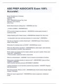 ASE PREP ASSOCIATE Exam 100&percnt; Accurate&excl;&period;