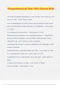 Paraprofessional Test 100&percnt; Solved 2024