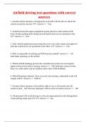 Airfield driving test questions with correct answers