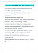 LETRS Unit 3 Exam Test with Answers 2024