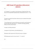 ARF Exam T&sol;F questions with correct answers