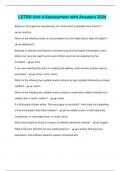 LETRS Unit 4 Assessment with Answers 2024