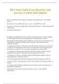 HFA Study Guide Exam Questions And Answers &lpar;Verified And Updated&rpar;