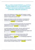 ABG 302 FINAL EXAM NEWEST 2024 ACTUAL  EXAM COMPLETE 200 QUESTIONS AND CORRECT DETAILED ANSWERS &lpar;VERIFIED  ANSWERS&rpar; ALREADY GRADED A&plus;&period;