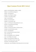 Hpat Common Words 100&percnt; Solved