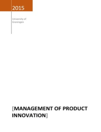 Management of Product Innovation