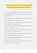 PGA PGM Level 1 3&period;0 Teaching and Coaching Exam Questions and Answers 100&percnt; Pass