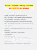 Portage Learning A and P Bundled Exams Questions and Answers 100&percnt; Verified and Updated &vert; Graded A&plus;
