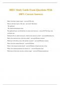 IBEC Study Guide Exam Questions With 100&percnt; Correct Answers