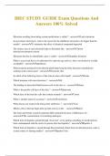 IBEC STUDY GUIDE Exam Questions And Answers 100&percnt; Solved