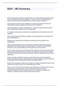 D251 - M3 Summary Questions and Answers Latest Updated