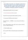 NEW YORK STATE DMV 19A CERTIFICATION EXAM  NEWEST 2024-2025 ACTUAL EXAM COMPLETE 140  QUESTIONS AND CORRECT DETAILED ANSWERS  &lpar;VERIFIED ANSWERS&rpar; &vert;ALREADY GRADED A&plus;