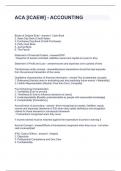 ACA &lbrack;ICAEW&rsqb; - ACCOUNTING QUESTIONS AND ANSWERS GRADED A&plus;