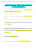Facial Electrical ITEC 2 Questions and  Answers Graded A&plus;