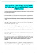 PGA PGM 3&period;0 Level 1 Test Study Guide &vert; 100&percnt; Correct Answers &vert; Verified &vert; Latest 2024 Version