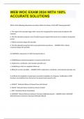 WEB WOC EXAM 2024 WITH 100&percnt; ACCURATE SOLUTIONS