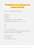 PSY 3604 Exam 2 Ch&period; 5 Questions and Answers 100&percnt; Pass