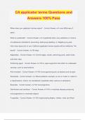 CA applicator terms Questions and Answers 100&percnt; Pass