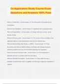 Ca Applicators Study Course Exam Questions and Answers 100&percnt; Pass