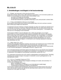 CLIL Toolkit Engels samenvatting (Content and Language Integrated Learning)